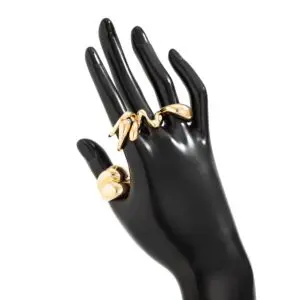 5 Pcs Abstract Irregular Waterdrop Ring Set - ArtGalleryZen