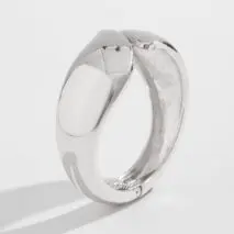 Abstract Waterdrop Glossy Bangle Bracelet - ArtGalleryZen