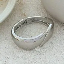 Abstract Waterdrop Glossy Bangle Bracelet - ArtGalleryZen