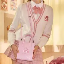Authentic Sanrio PU Leather Crossbody Tote Bag - ArtGalleryZen