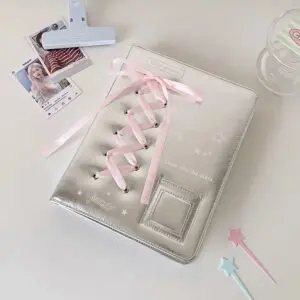 Ballet Style Ribbon Bowknot Kpop A5 A7 Binder Photocard Album - ArtGalleryZen