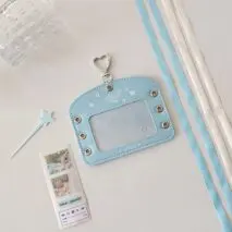 Ballet Style Ribbon Bowknot Kpop Keychain Photocard Holder - ArtGalleryZen