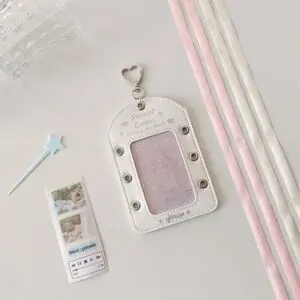 Ballet Style Ribbon Bowknot Kpop Keychain Photocard Holder - ArtGalleryZen