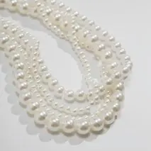 Baroque Layered Ribbon Bowknot Pearl Chain Necklace - ArtGalleryZen