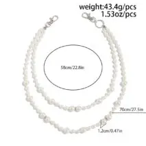 Baroque Layering Pearl Trouser Chain - ArtGalleryZen
