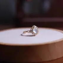 Baroque-style Moonstone Ring - ArtGalleryZen