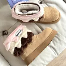 BBIMP Ice Cream Platform Snow Boots - ArtGalleryZen