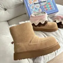 BBIMP Ice Cream Platform Snow Boots - ArtGalleryZen