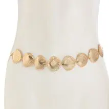 Beach Style Gold Silver Plated Shell Waist Chain - ArtGalleryZen