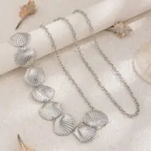 Beach Style Gold Silver Plated Shell Waist Chain - ArtGalleryZen
