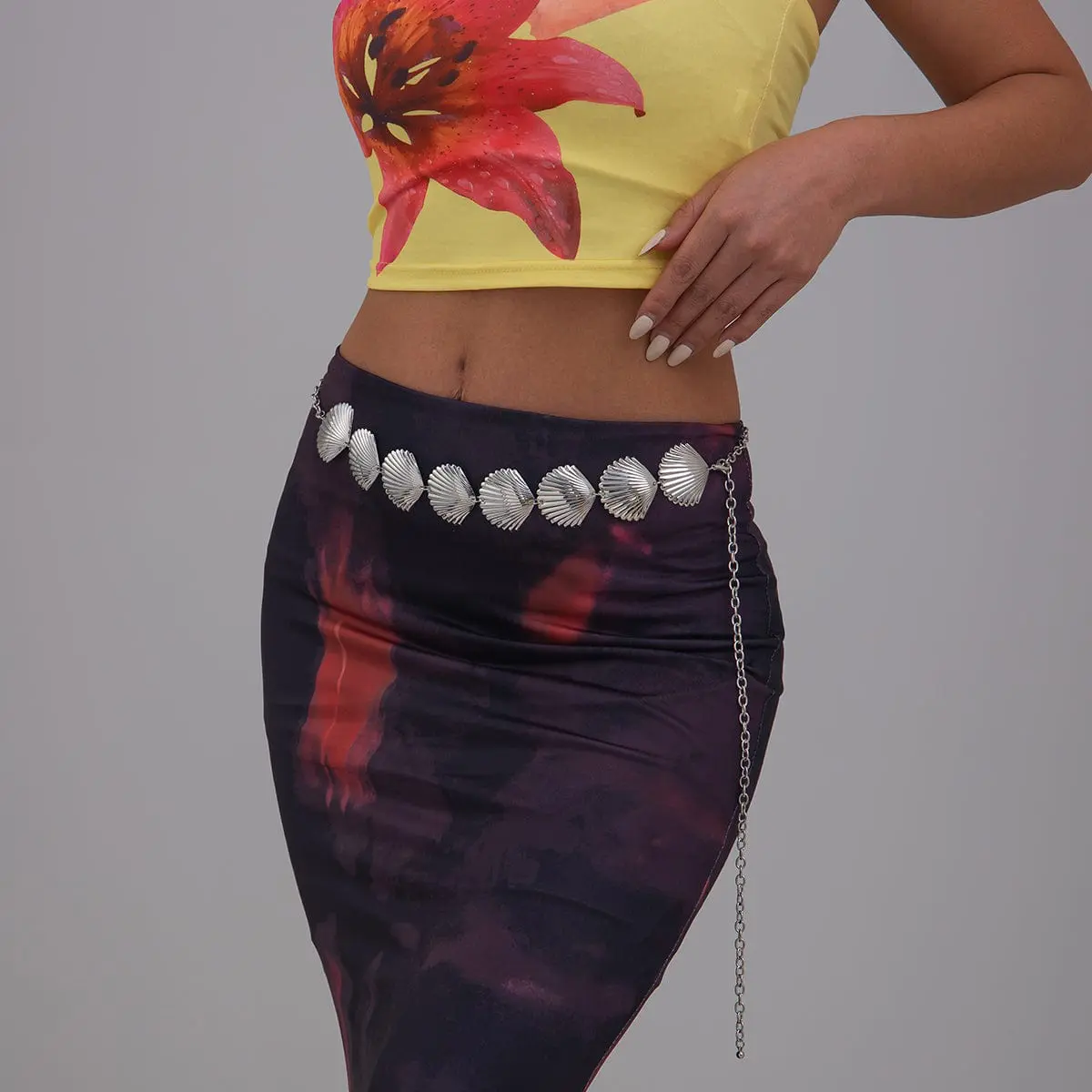 Beach Style Gold Silver Plated Shell Waist Chain - ArtGalleryZen