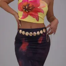 Beach Style Gold Silver Plated Shell Waist Chain - ArtGalleryZen