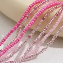 Bohemia 8Pcs Crystal Seed Beaded Belly Chain Set - ArtGalleryZen