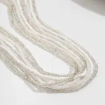 Bohemia 8Pcs Crystal Seed Beaded Belly Chain Set - ArtGalleryZen