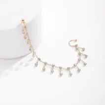 Bohemia Crystal Tassel Nose To Ear Chain - ArtGalleryZen