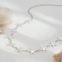 Bohemia Gold Silver Tone Starfish Waist Chain - ArtGalleryZen