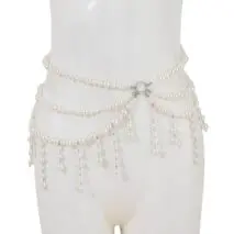 Bohemia Layered Pearl Tassel Waist Chain - ArtGalleryZen
