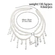 Bohemia Layered Pearl Tassel Waist Chain - ArtGalleryZen