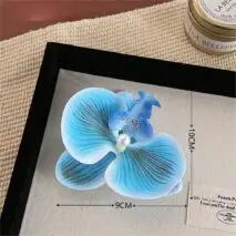 Boho Chic Butterfly Orchid Flower Pearl Hair Clip Hair Pin - ArtGalleryZen