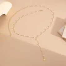 Boho Heart Charm Pearl Waist Chain - ArtGalleryZen