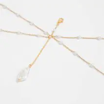 Boho Layered Pearl Pendant Bikini Body Chain - ArtGalleryZen