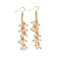 Boho Newly Dangling Pearl Tassel Earrings - ArtGalleryZen