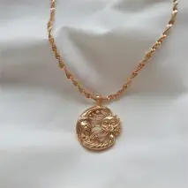 Boho Sun and Moon Celestial Necklace - ArtGalleryZen