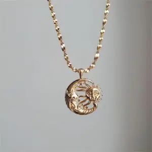 Boho Sun and Moon Celestial Necklace - ArtGalleryZen