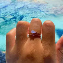 Chic 18K Gold Filled CZ Inlaid Aquarium Ring - ArtGalleryZen