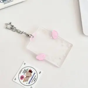 Chic Angel Kpop Keychain Acrylic Photocard Holder - ArtGalleryZen