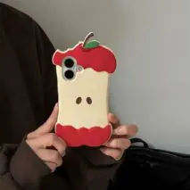 Chic Bitten Apple Silicone iPhone Case - ArtGalleryZen