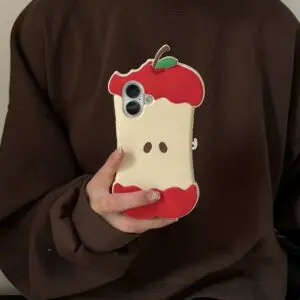 Chic Bitten Apple Silicone iPhone Case - ArtGalleryZen
