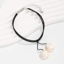Chic Boho Shell Charm Wax Cord String Anklet - ArtGalleryZen