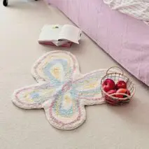 Chic Butterfly Dream Plush Rug Carpet - ArtGalleryZen