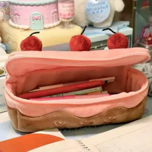 Chic Cherry Chocolate Cake Pencil Case - ArtGalleryZen