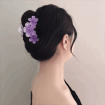 Chic Colorful Flower Hair Claw Clip - ArtGalleryZen