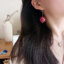 Chic Crystal Cherry Dangle Earrings - ArtGalleryZen
