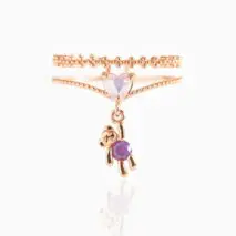 Chic CZ Opal Inlaid Floral Butterfly Bear Heart Ring - ArtGalleryZen