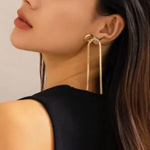Chic Dangling Ribbon Earrings - ArtGalleryZen