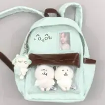 Chic Expression Mint Chocolate Kpop Fan Display Backpack - ArtGalleryZen