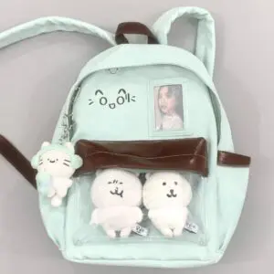 Chic Expression Mint Chocolate Kpop Fan Display Backpack - ArtGalleryZen