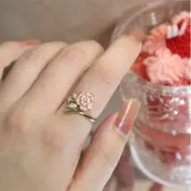 Chic Floral Butterfly Pearl Ring Set - ArtGalleryZen