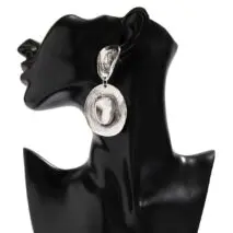 Chic Gold Silver Plated Cowboy Hat Dangle Earrings - ArtGalleryZen