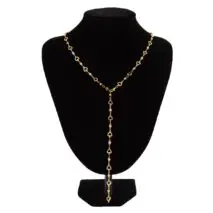 Chic Gold Silver Plated Hollow Heart Long Chain Y Necklace - ArtGalleryZen