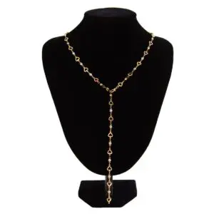 Chic Gold Silver Plated Hollow Heart Long Chain Y Necklace - ArtGalleryZen