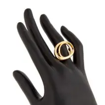 Chic Irregular Duo Oval Ring - ArtGalleryZen