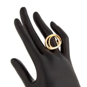 Chic Irregular Duo Oval Ring - ArtGalleryZen