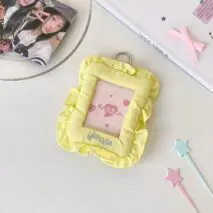 Chic Lace Pillow Kpop Keychain Photocard Holder - ArtGalleryZen
