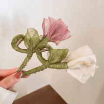 Chic Lace Tulip Chignon Claw Clip Hair Clip - ArtGalleryZen