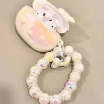 Chic Laser Hello Kitty AirPods Earphone Case With Lanyard - ArtGalleryZen